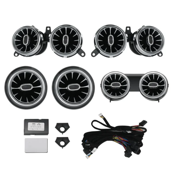 Mercedes E-Class W213 LED turbine ambient air vents set front + rear