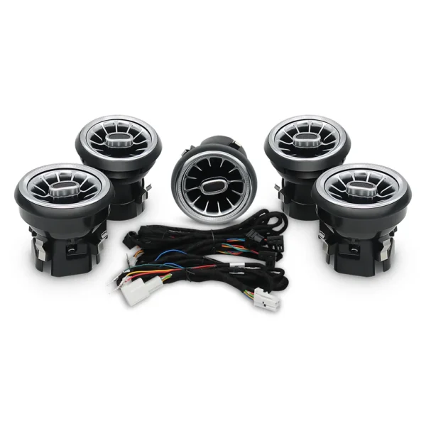 Mercedes Benz A CLA Class W117 W176 LED Ambient Turbine Style Front Air Vents Grille Kit