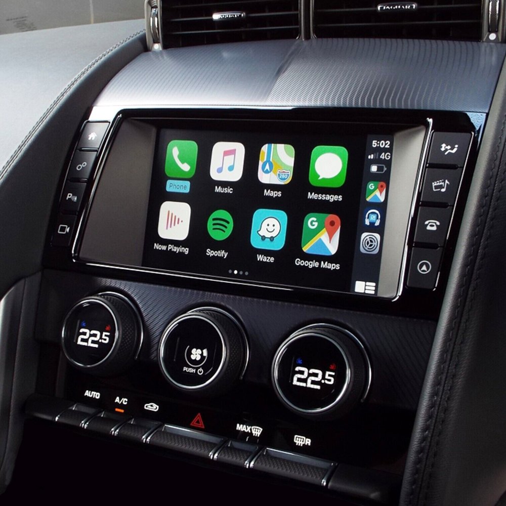 Jaguar XE XF F-Type F-Pace Apple Carplay Android Auto module integration