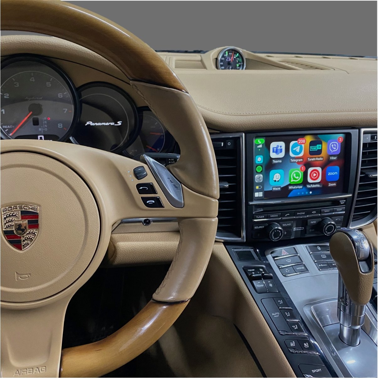 Porsche PCM 3.0/3.1 Apple Carplay Android Auto Integration with Optical sound connection 2009-2016