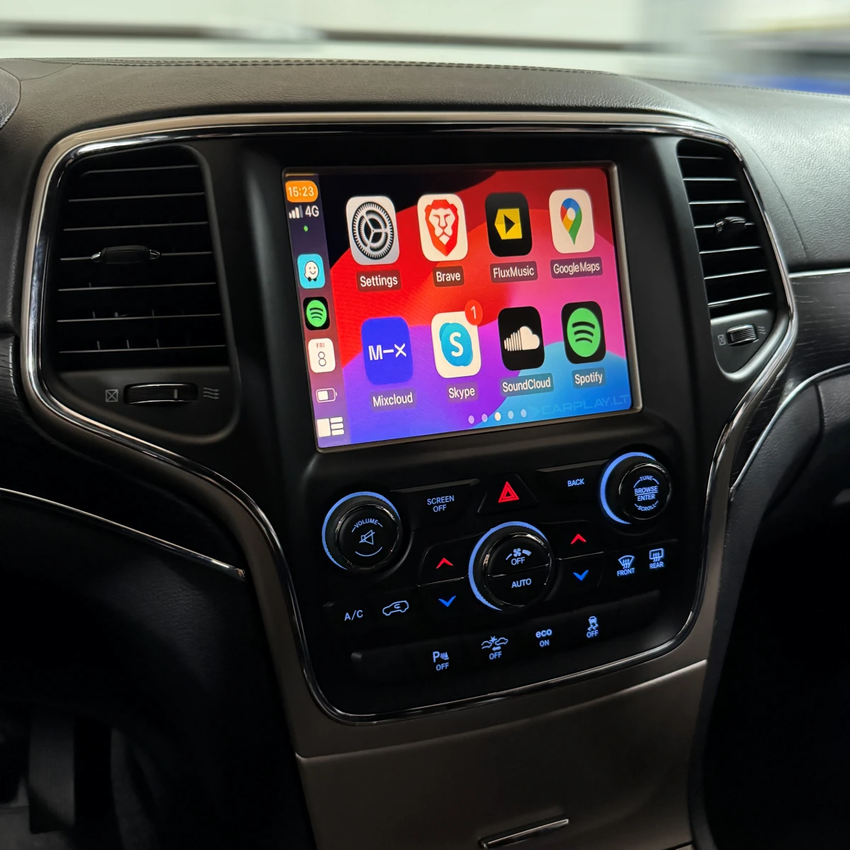 Jeep Dodge Chrysler Apple Carplay Android Auto Integration for original Uconnect system