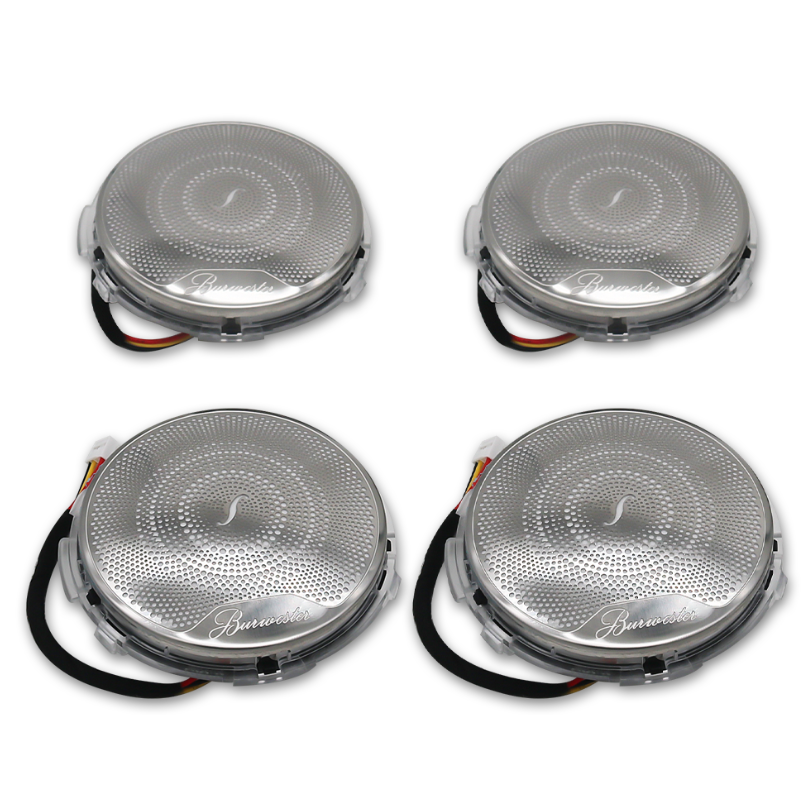 Mercedes Benz W205 W213 X253 W238 C Class E Class GLC Burmester Style LED Door Speaker Trim Cover Set