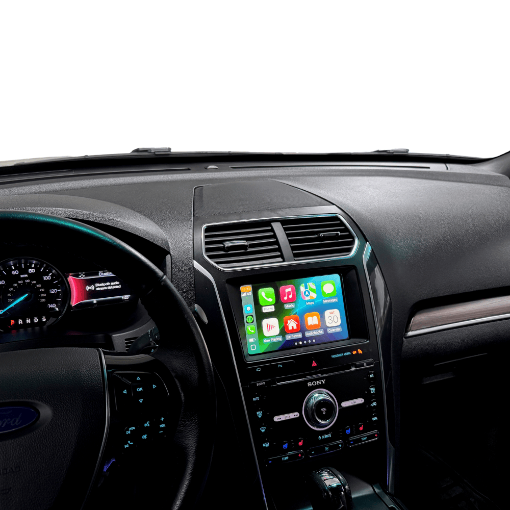 Ford carplay interface in original screen