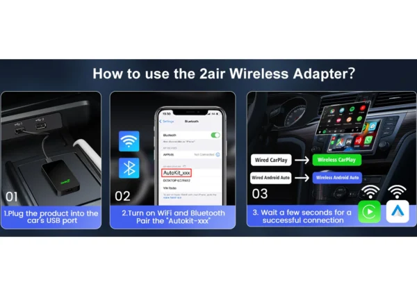 how to use 2 in 1 adapter