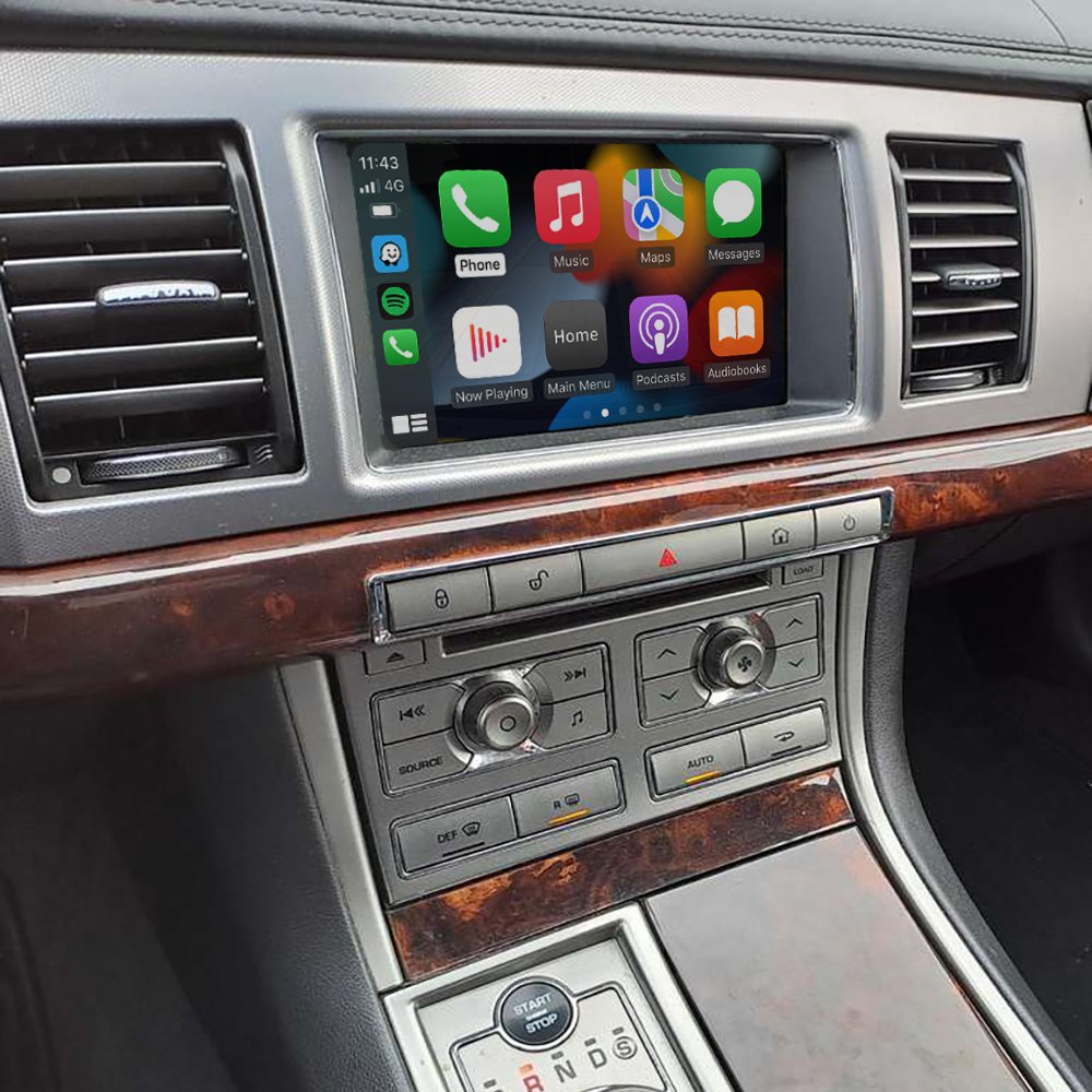 Jaguar XF XK Apple Carplay Android Auto Integration with Optical sound connection 2008-2015