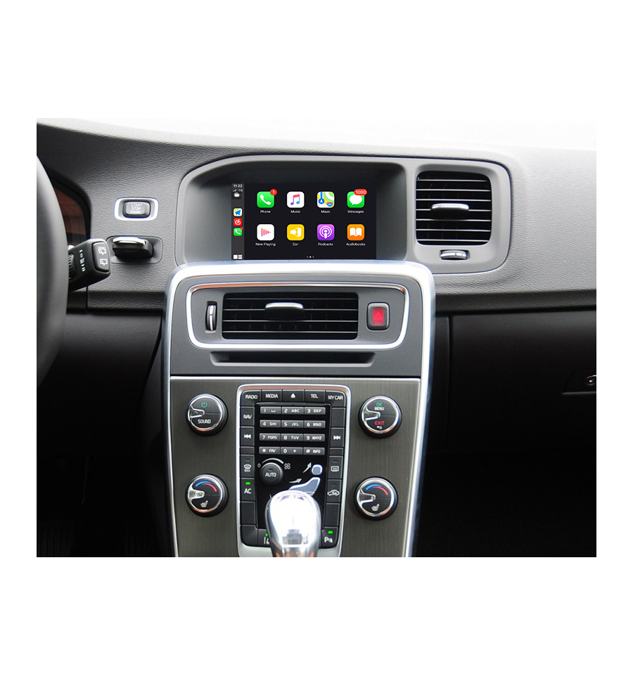 Volvo S60 S80 V60 V70 V40 XC60 XC70 Apple Carplay Android Auto integration
