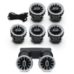 Mercedes C/GLC W205 W253 LED turbine ambient air vents set front + rear