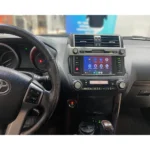 Toyota Land Cruiser dashboard with Apple Carplay Android Auto integration display.