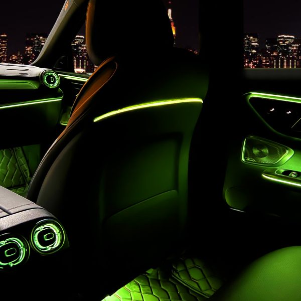 LED-AMBIENT-W206-Back-Seat-Green